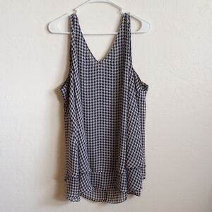 Lane Bryant Monochrome Houndstooth Top